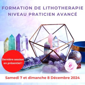 Formation de lithotherapie 2 – Toulouse – Décembre 2024