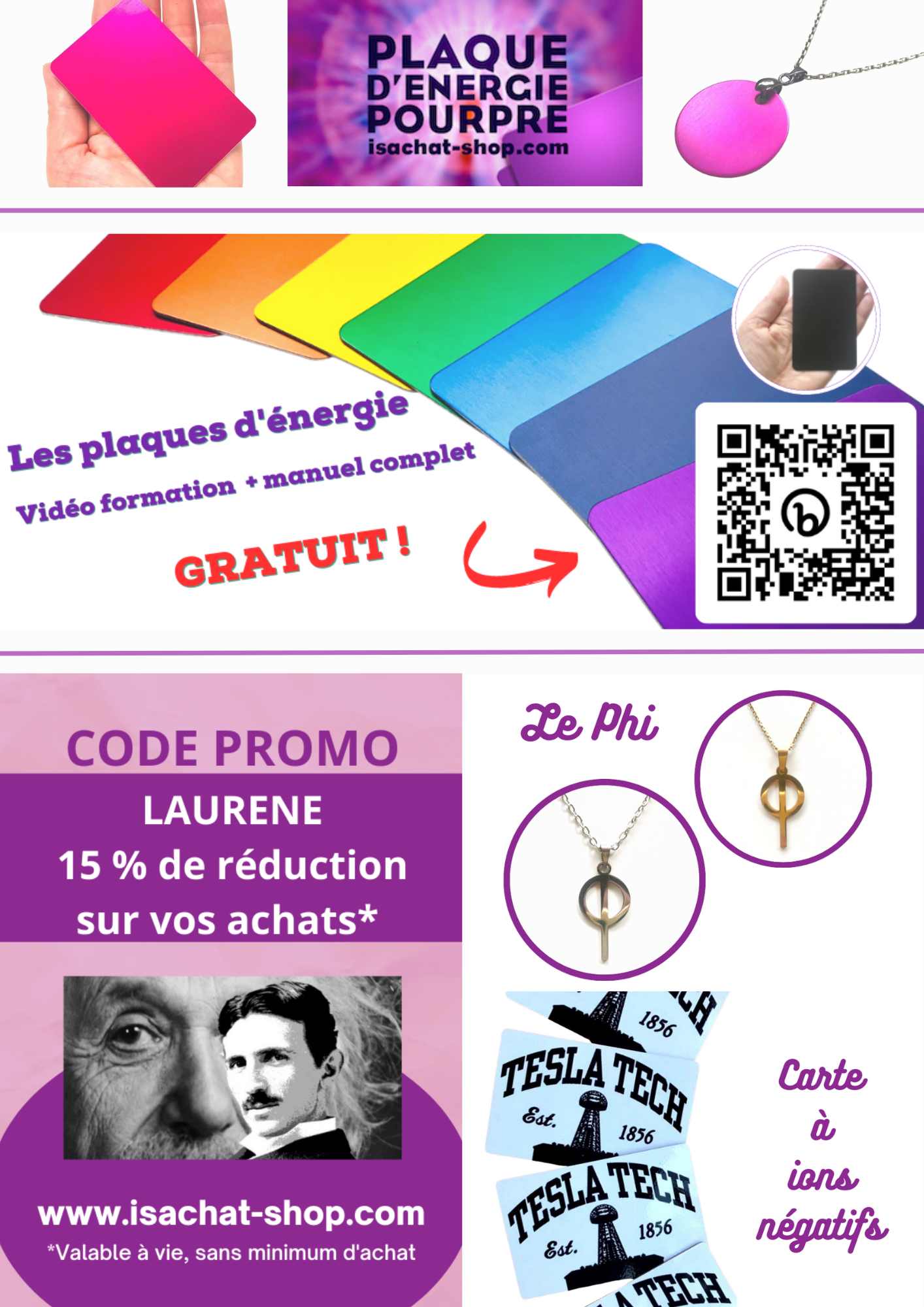code promo plaque violette