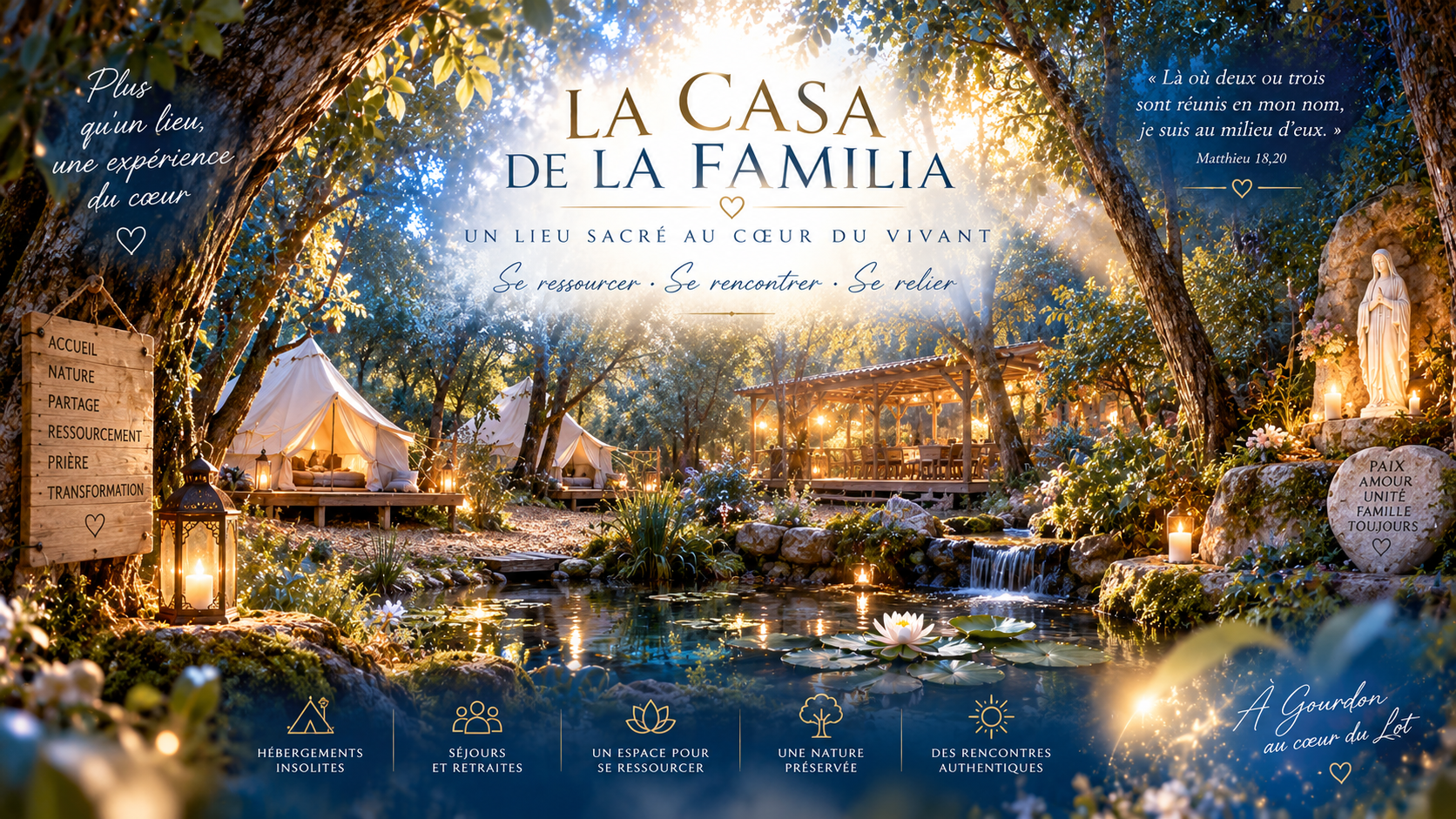 La casa de la familia, retraites spirituelles dans le Lot (46)